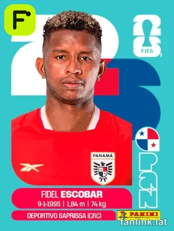 Fidel Escobar #PAN4 — Lámina Panini FIFA World Cup 2026