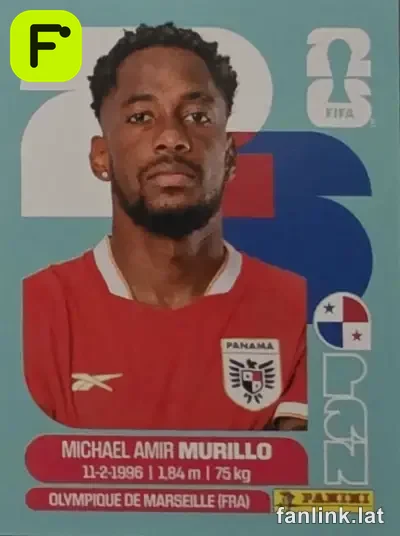 Michael Amir Murillo #PAN6 — Lámina Panini FIFA World Cup 2026
