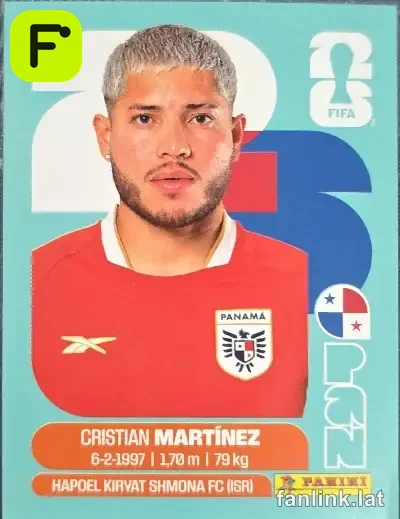 Cristian Martinez #PAN10 — Lámina Panini FIFA World Cup 2026