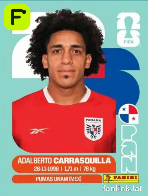 Adalberto Carrasquilla #PAN12 — Lámina Panini FIFA World Cup 2026