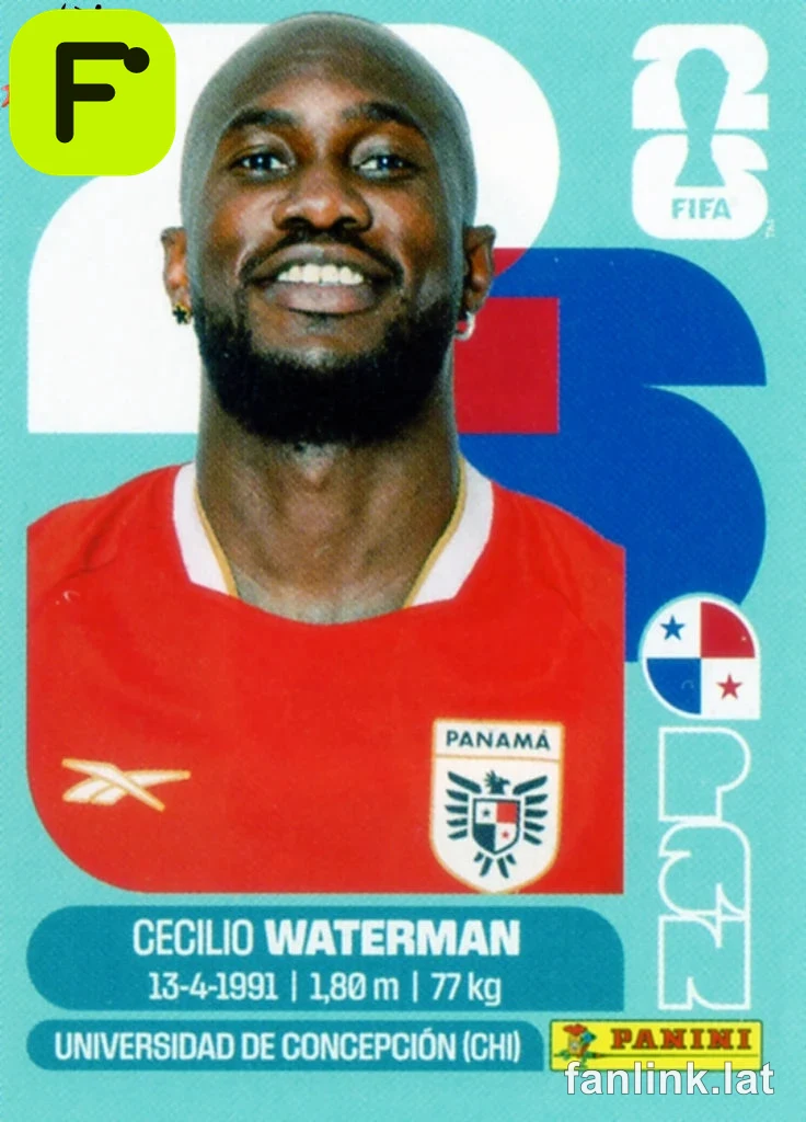 Cecilio Waterman #PAN18 — Lámina Panini FIFA World Cup 2026