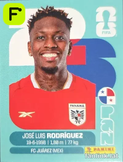 Jose Luiz Rodriguez #PAN19 — Lámina Panini FIFA World Cup 2026