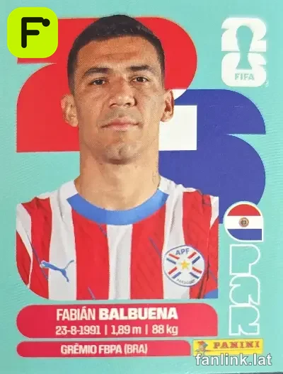 Fabián Balbuena #PAR5 — Lámina Panini FIFA World Cup 2026