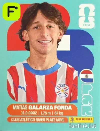 Matias Galarza Fonda #PAR14 — Lámina Panini FIFA World Cup 2026