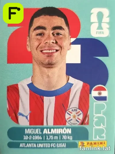Miguel Almirón #PAR17 — Lámina Panini FIFA World Cup 2026