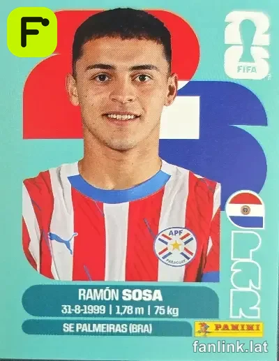 Ramon Sosa #PAR18 — Lámina Panini FIFA World Cup 2026