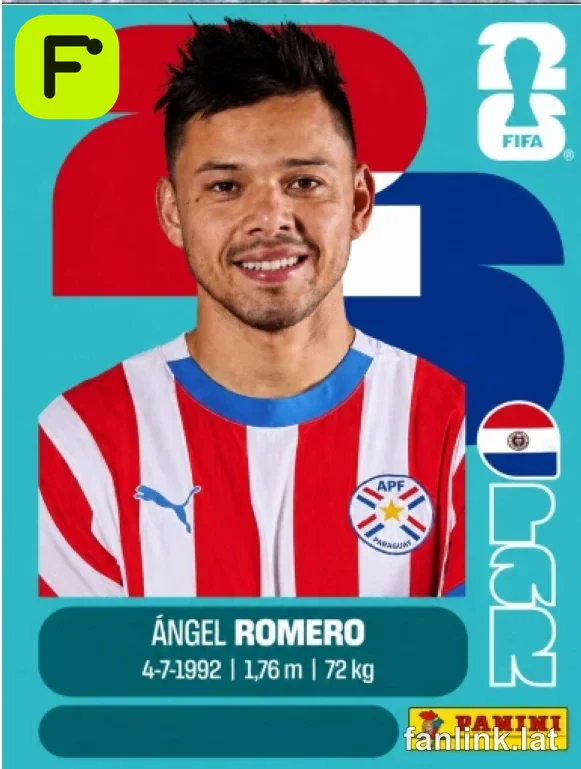 Angel Romero #PAR19 — Lámina Panini FIFA World Cup 2026