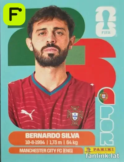 Bernardo Silva #POR9 — Lámina Panini FIFA World Cup 2026