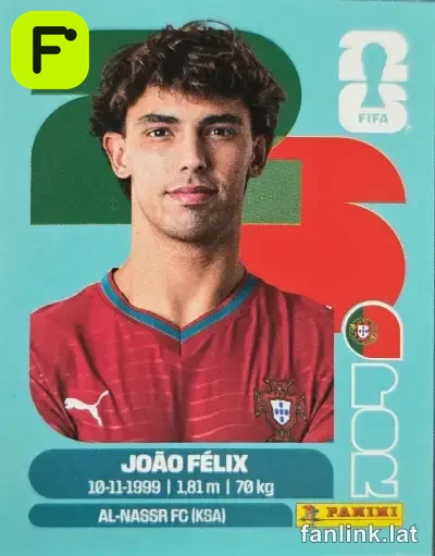 João Felix #POR17 — Lámina Panini FIFA World Cup 2026