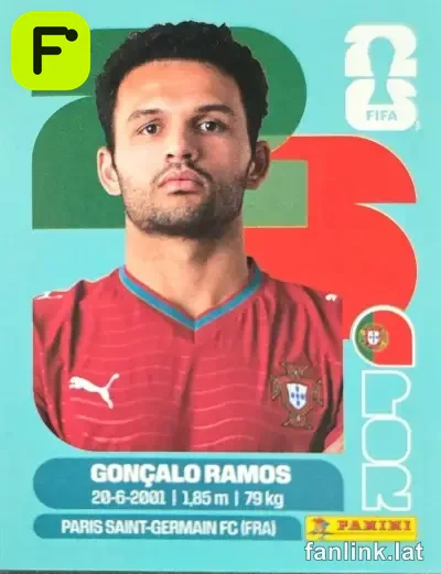 Gonçalo Ramos #POR18 — Lámina Panini FIFA World Cup 2026