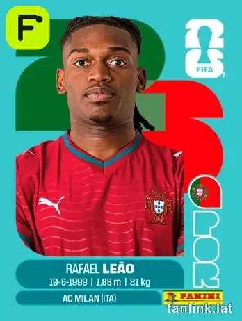 Rafael Leão #POR20 — Lámina Panini FIFA World Cup 2026