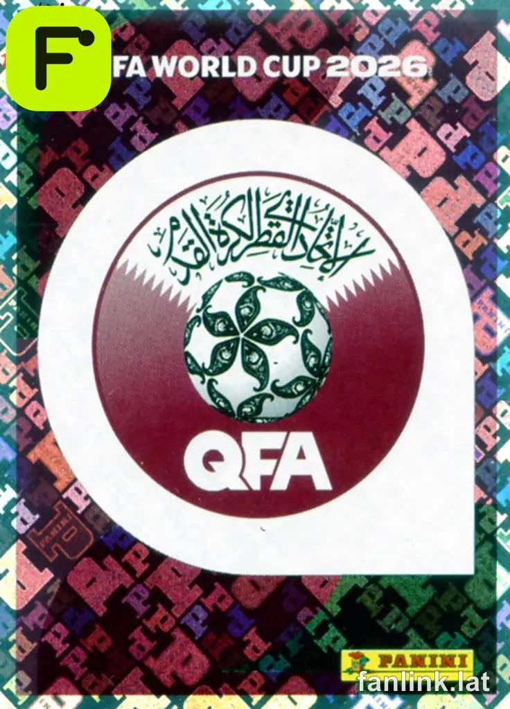 Emblem #QAT1 — Lámina Panini FIFA World Cup 2026