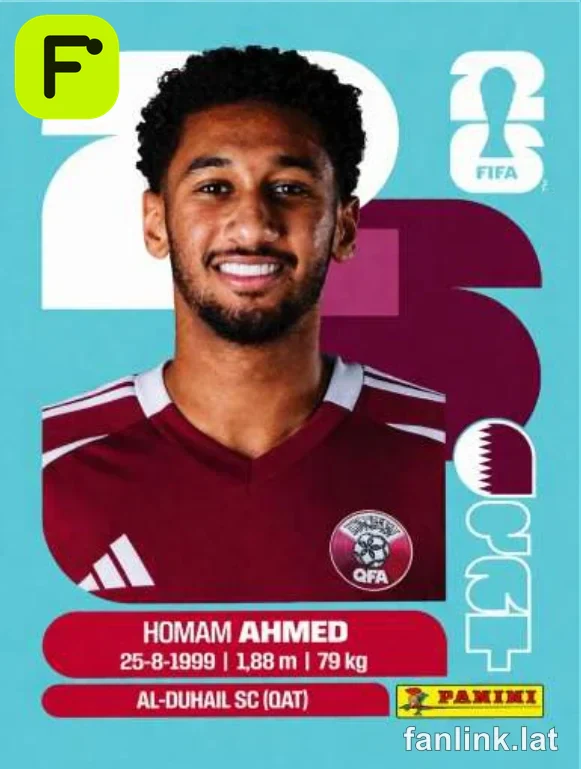 Homam Ahmed #QAT5 — Lámina Panini FIFA World Cup 2026