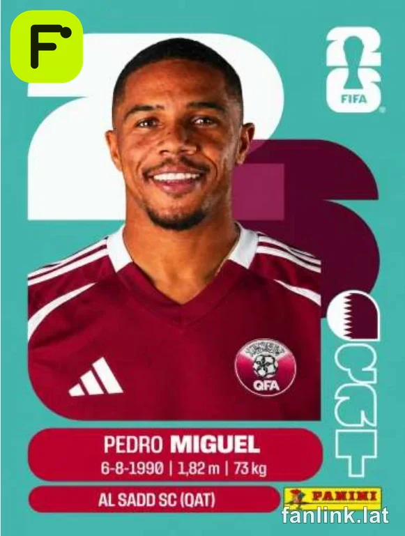 Pedro Miguel #QAT7 — Lámina Panini FIFA World Cup 2026