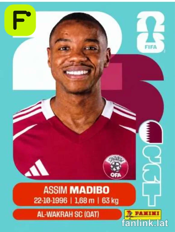 Assim Madibo #QAT11 — Lámina Panini FIFA World Cup 2026