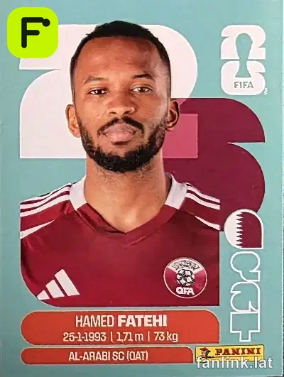 Ahmed Fatehi #QAT12 — Lámina Panini FIFA World Cup 2026