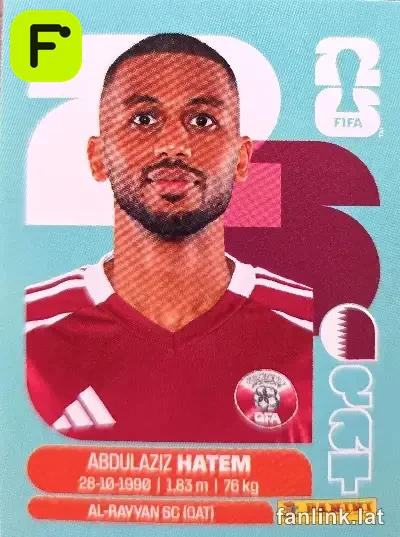 Abdulaziz Hatem #QAT15 — Lámina Panini FIFA World Cup 2026