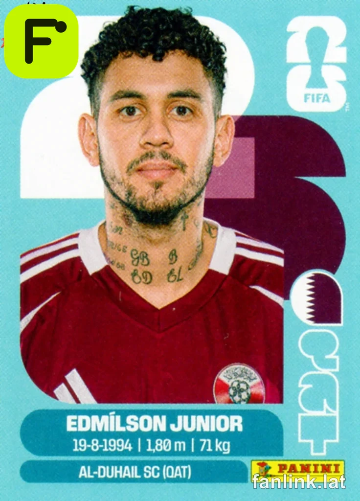 Edmilson Junior #QAT17 — Lámina Panini FIFA World Cup 2026