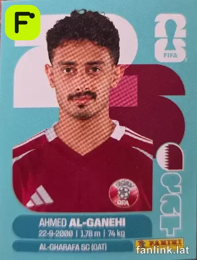Ahmed Al Ganehi #QAT19 — Lámina Panini FIFA World Cup 2026