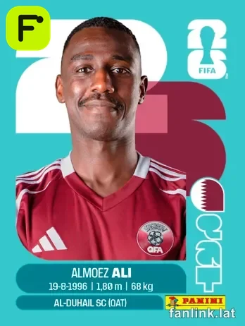 Almoez Ali #QAT20 — Lámina Panini FIFA World Cup 2026