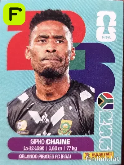 Sipho Chaine #RSA3 — Lámina Panini FIFA World Cup 2026
