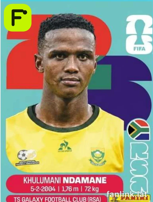Khulumani Ndamane #RSA7 — Lámina Panini FIFA World Cup 2026
