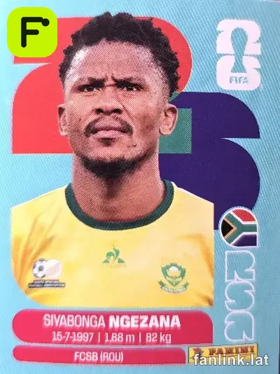 Siyabonga Ngezana #RSA8 — Lámina Panini FIFA World Cup 2026