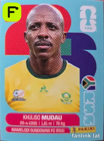 Khuliso Mudau #RSA9 — Lámina Panini FIFA World Cup 2026