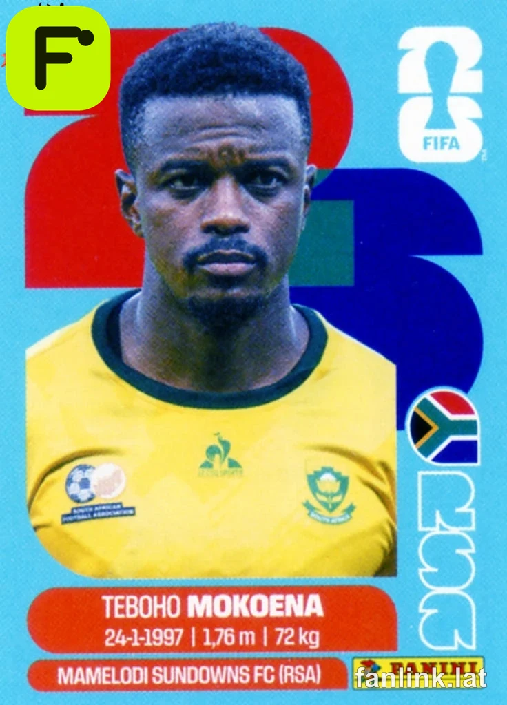 Teboho Mokoena #RSA11 — Lámina Panini FIFA World Cup 2026