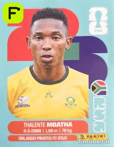 Thalente Mbatha #RSA12 — Lámina Panini FIFA World Cup 2026