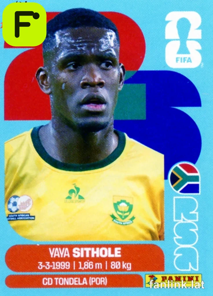 Yaya Sithole #RSA15 — Lámina Panini FIFA World Cup 2026