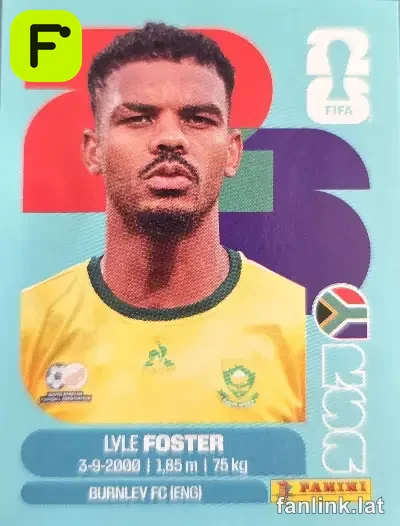 Lyle Foster #RSA17 — Lámina Panini FIFA World Cup 2026