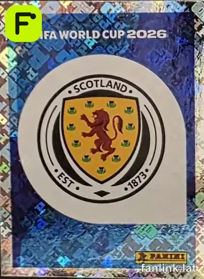Emblem #SCO1 — Lámina Panini FIFA World Cup 2026