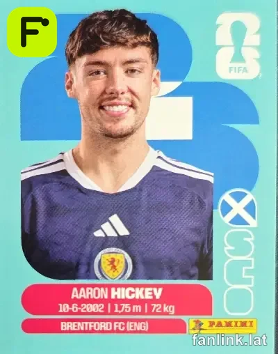 Aaron Hickey #SCO5 — Lámina Panini FIFA World Cup 2026