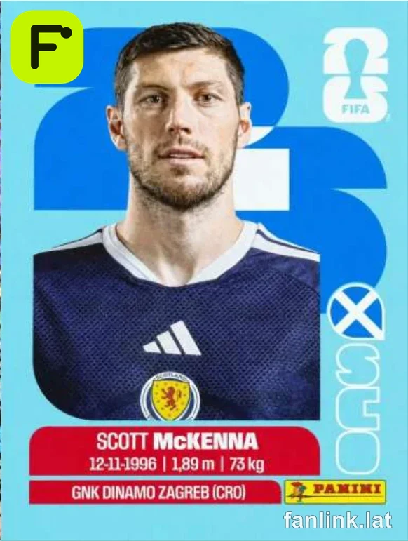 Scott McKenna #SCO7 — Lámina Panini FIFA World Cup 2026