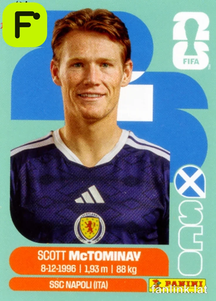 Scott McTominay #SCO11 — Lámina Panini FIFA World Cup 2026