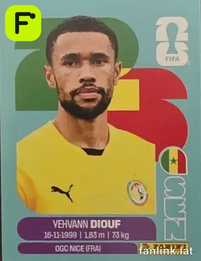 Yehvann Diouf #SEN3 — Lámina Panini FIFA World Cup 2026