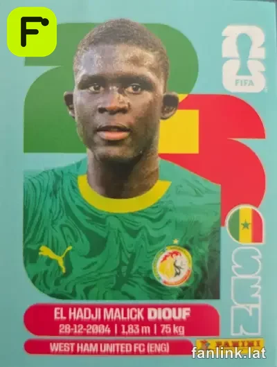 El Hadji Malick Diouf #SEN7 — Lámina Panini FIFA World Cup 2026