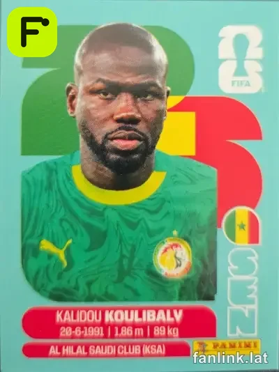 Kalidou Koulibaly #SEN8 — Lámina Panini FIFA World Cup 2026