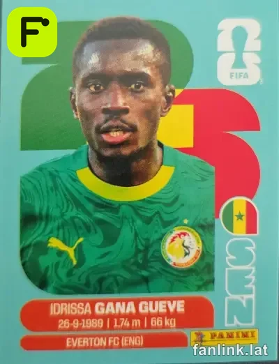 Idrissa Gana Gueye #SEN9 — Lámina Panini FIFA World Cup 2026