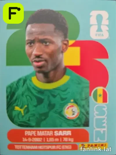 Pape Matar Sarr #SEN10 — Lámina Panini FIFA World Cup 2026