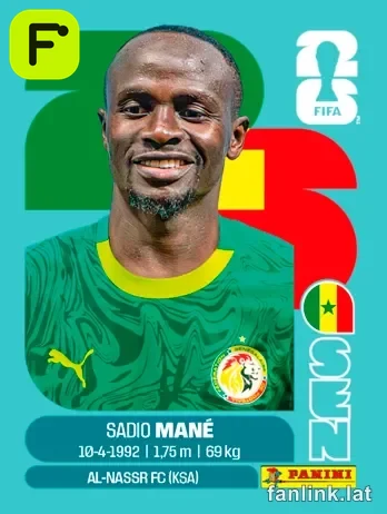 Sadio Mane #SEN15 — Lámina Panini FIFA World Cup 2026