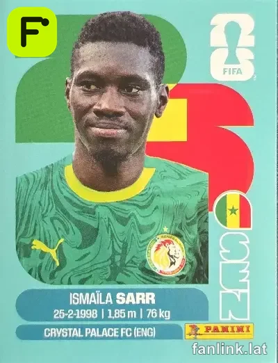 Ismaïla Sarr #SEN16 — Lámina Panini FIFA World Cup 2026