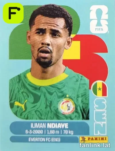 Iliman Ndiaye #SEN18 — Lámina Panini FIFA World Cup 2026