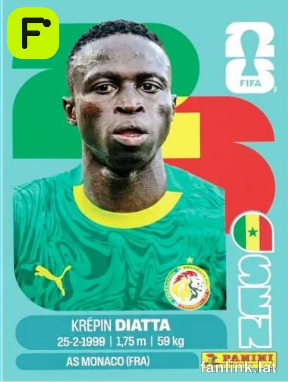 Krepin Diatta #SEN20 — Lámina Panini FIFA World Cup 2026
