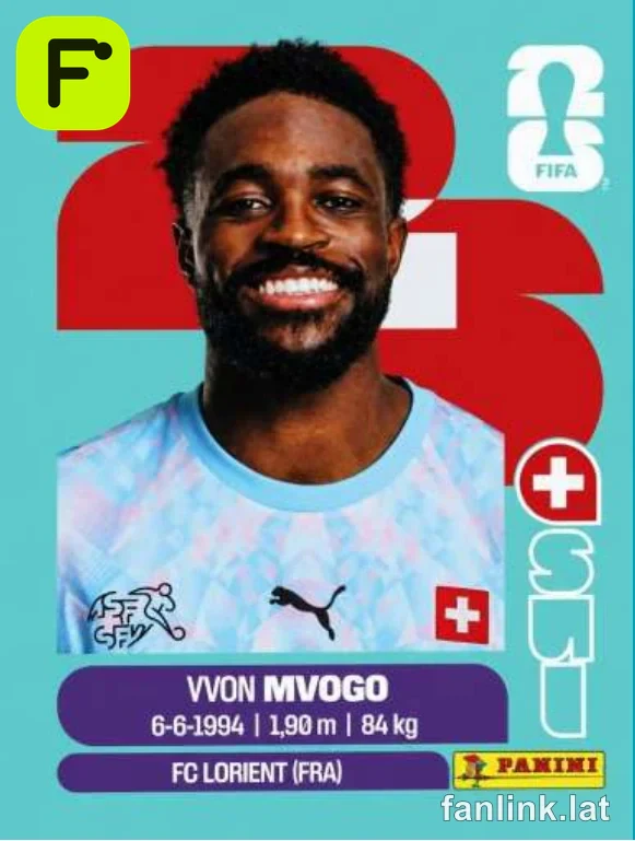 Yvon Mvogo #SUI3 — Lámina Panini FIFA World Cup 2026