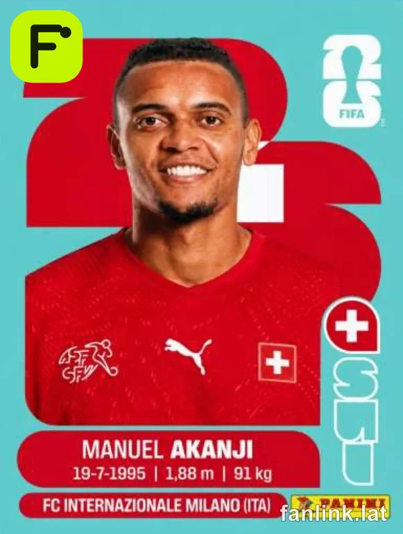 Manuel Akanji #SUI4 — Lámina Panini FIFA World Cup 2026