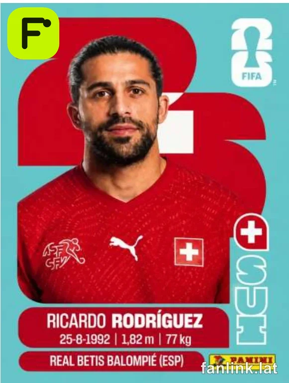 Ricardo Rodriguez #SUI5 — Lámina Panini FIFA World Cup 2026