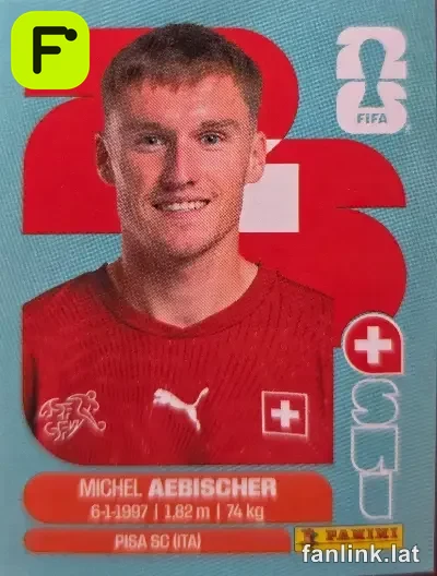 Michel Aebischer #SUI16 — Lámina Panini FIFA World Cup 2026