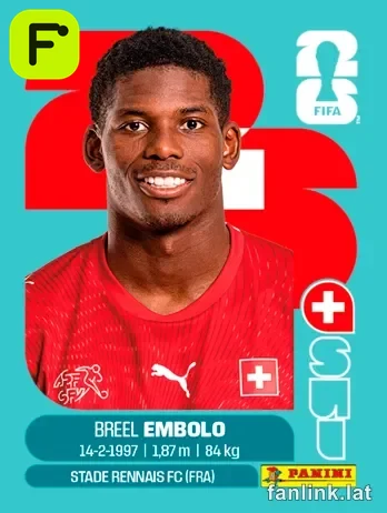 Breel Embolo #SUI17 — Lámina Panini FIFA World Cup 2026